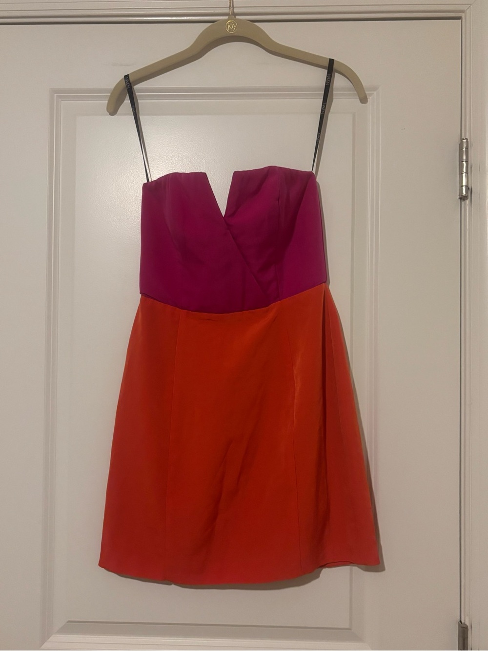 Naven Two-Tone Pink and Orange Mini Dress